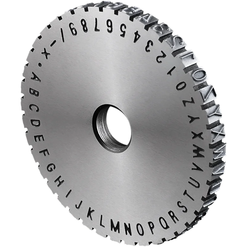 

Character Plate Font Wheel Gear for Manual steel embossing machine Embosser 2mm/ 2.5mm/ 3mm/ 4mm/ 5mm/ 6mm Metal Sheet Plate