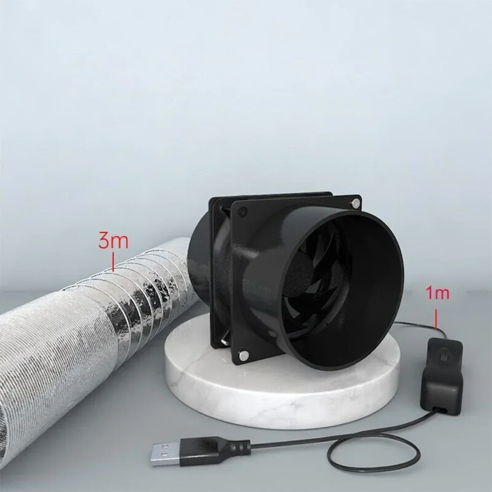 USB Adjustable Speed Solder Smoke Absorber ESD Fume Extractor Fan Pipe Duct Exhuast Fan With Pipe Tub Ventilation Fan