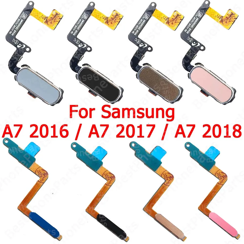 

Fingerprint Sensor For Samsung Galaxy A7 2016 2017 2018 A710 A720 A750 Finger Print Scanner Flex Cable Spare Parts Replacement