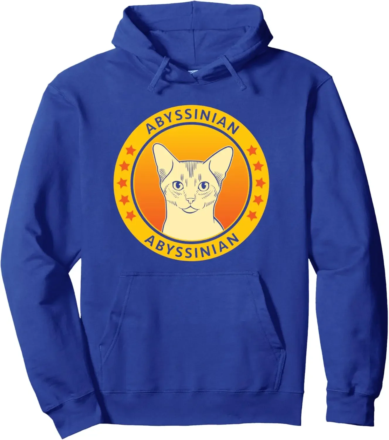 Abyssinian gato retrato pulôver com capuz streetwear masculino hoodies personagem criativo personalizado muitas cores outono inverno com capuz