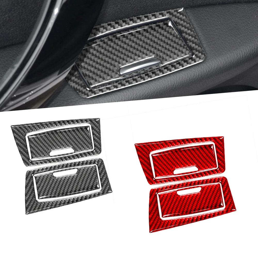 

For BMW F30 F35 3 Series 2013-2019 Car Back Door Cigarette Ashtray Panel Decor Sticker Carbon Fiber Cover Trim Auto Accessories