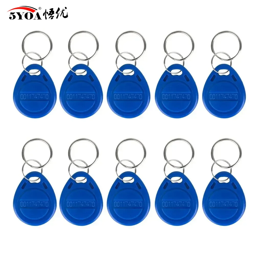 5YOA 10/20pcs 125KHz RFID TK4100 EM4100 Proximity Keyfobs Read-Only Smart Secure Door Entry Access Control ID Keychain Token Tag image 6
