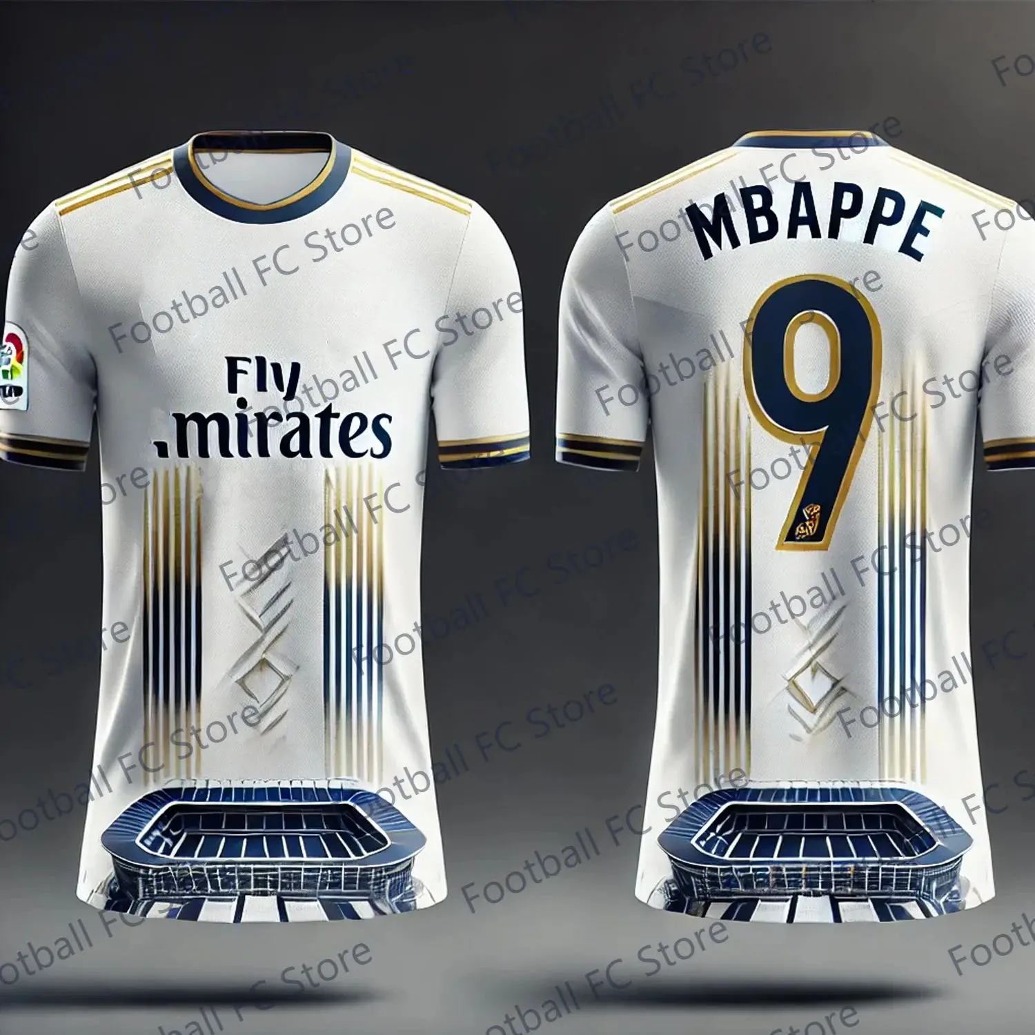 New 24-25 Summer Tee Jersey The Bernabeu Stadium CHATGPT Intelligent Design Edition Special Mbappe 9 Soccer Jersey