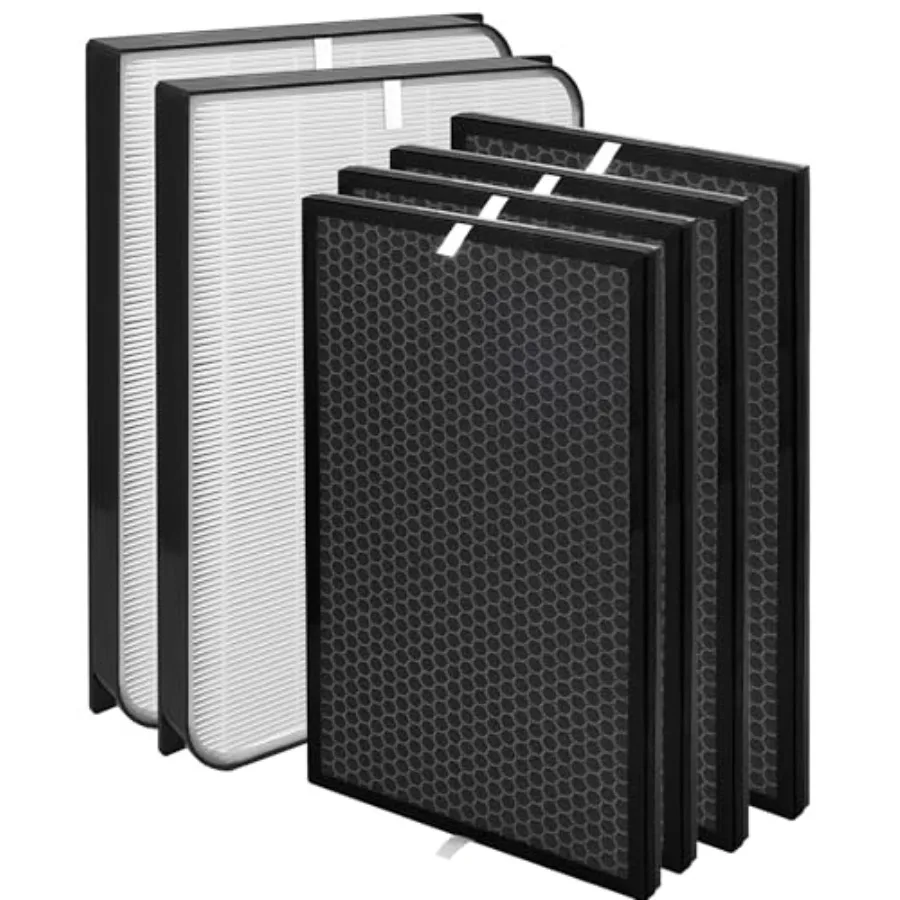 

AD5000 AD5500 Сменные фильтры для очистителей воздуха AirDoctor 5000 5500 5500i 2 фильтра премиум-эффективности 4 угольных фильтра Rep