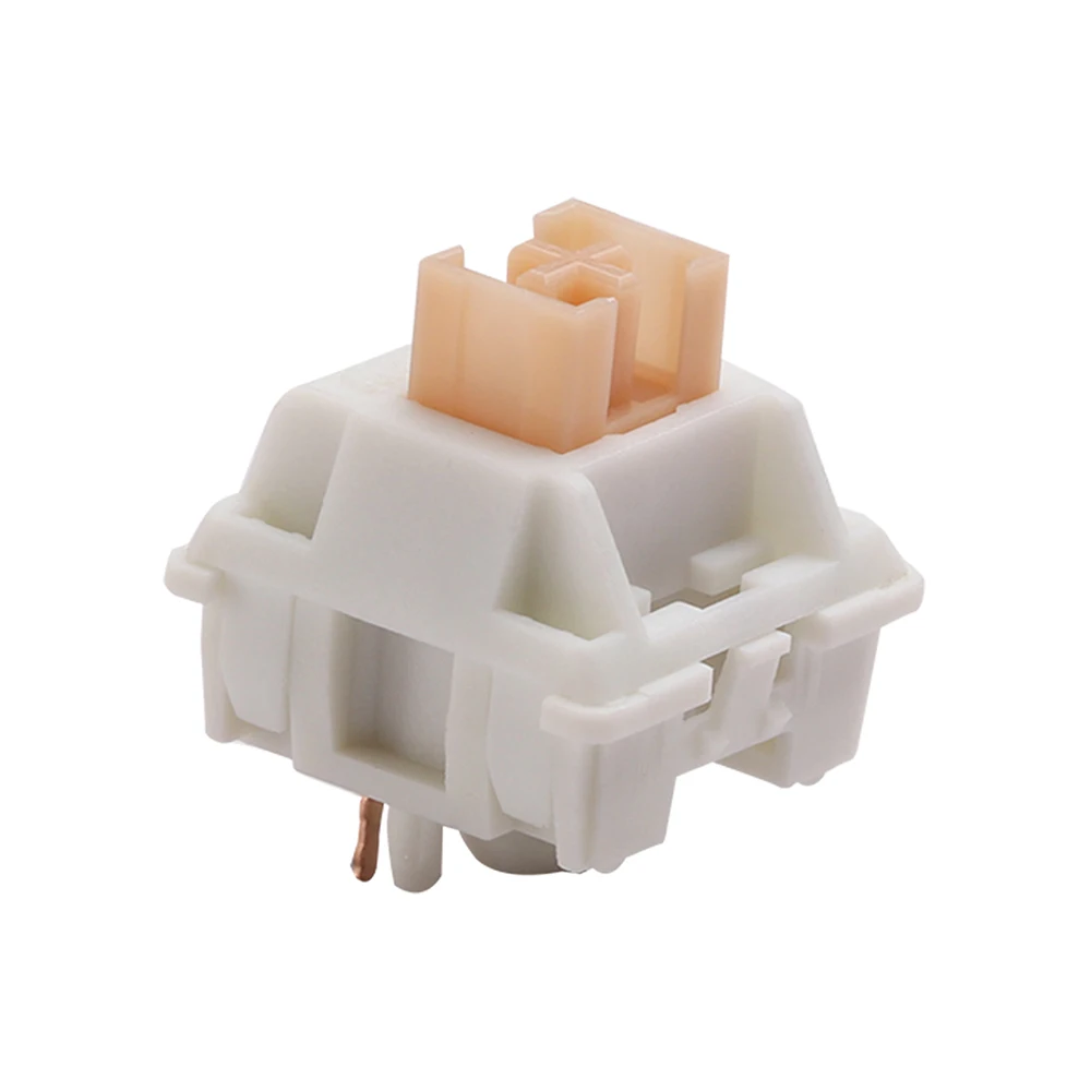 Outemu Yellow Cream Pro Switch 50g dotykowy cichy Holy Panda Feeling 5 pinów klawiatura mechaniczna niestandardowa gra PC