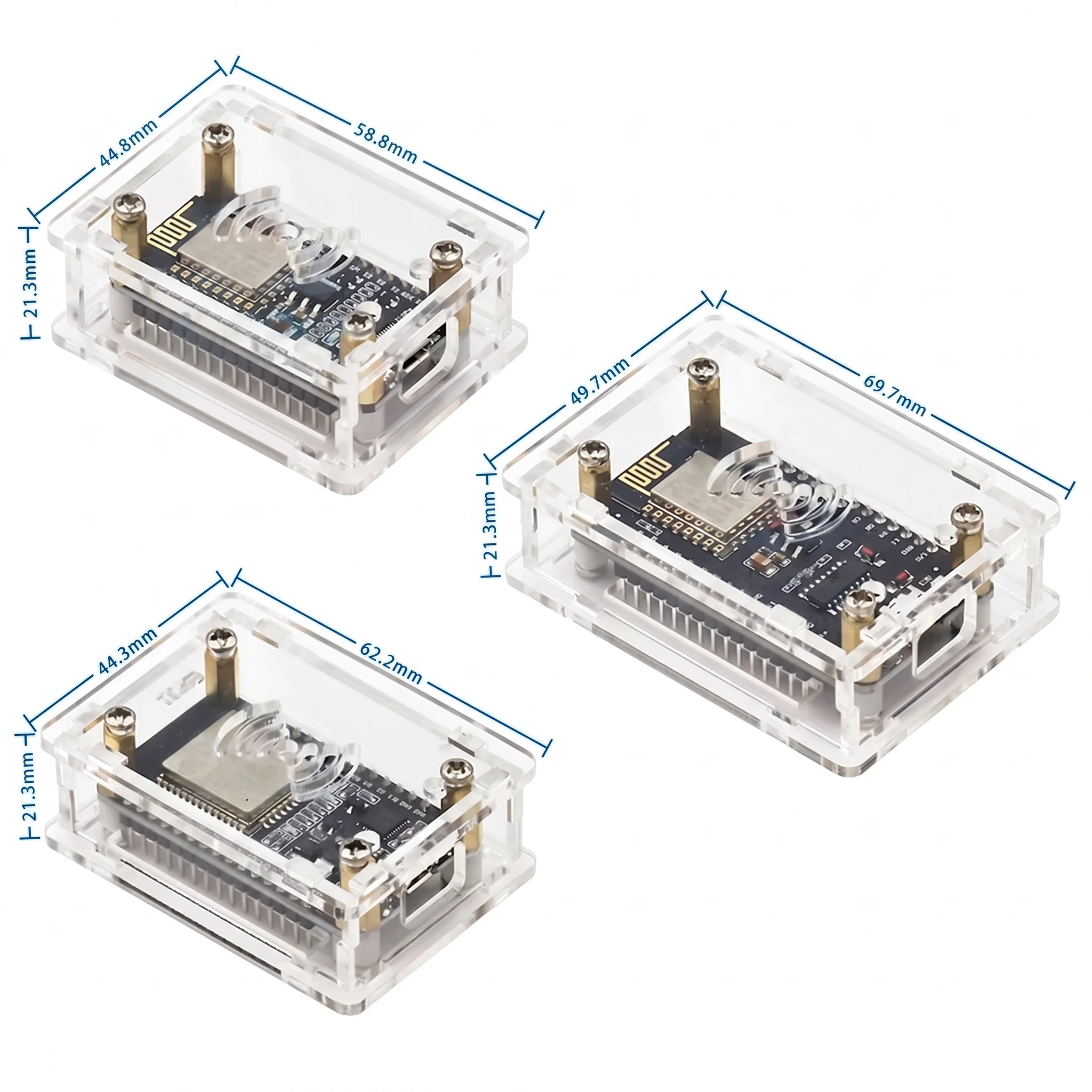 NodeMcu Lua 2102 340G für ESP-32 IoT-Entwicklungsboard Transparente Acryl-Schutzhülle – Detail 4