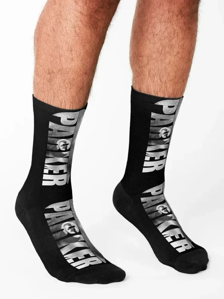 توني باركر - جوارب سوداء / بيضاء ساخنة للجري وضغط لكرة القدم ومضادة للانزلاق جوارب نسائية فاخرة للرجال