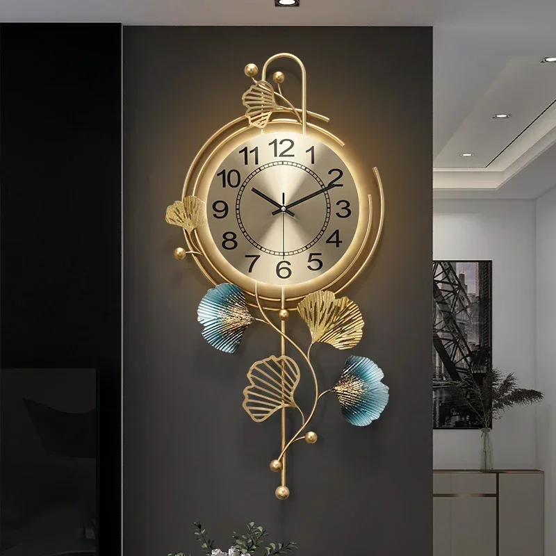 Design Art Mural Wall Clocks Led Creative Large Living Room Luxury Nordic Wall Watch Minimalist Horloge Murale Home Decoration