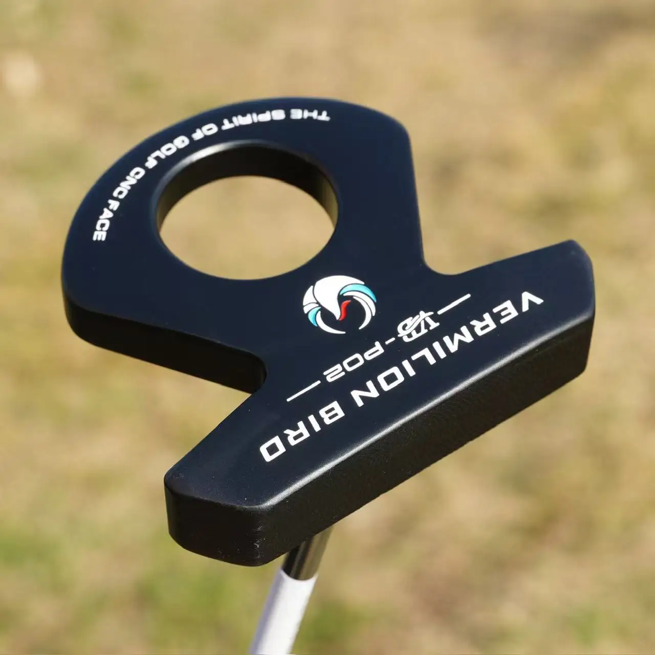 VB-P02 Golf Putter CNC Milled High MOI Mallet Putter with Alignment Aiming Ring Non‑Slip Rubber Grip Steel Shaft Golf Club