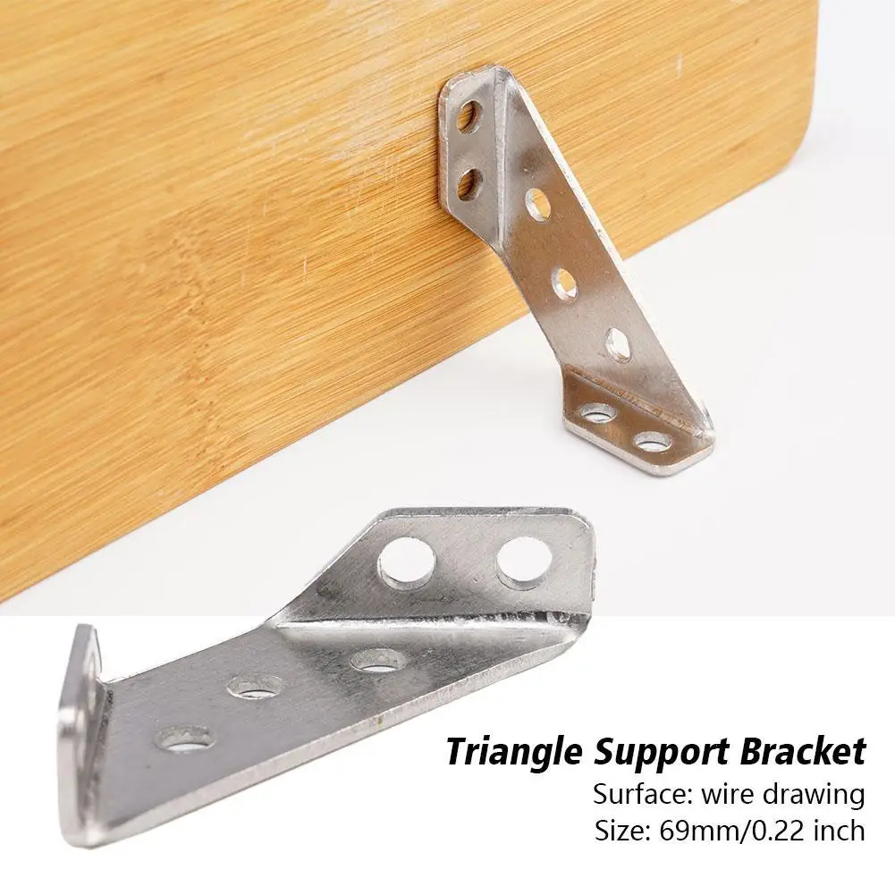 5/10PCS Universal Furniture Corner Connector Stainless Steel Small Universal Corner Code Fastener Triangular Support Furniture