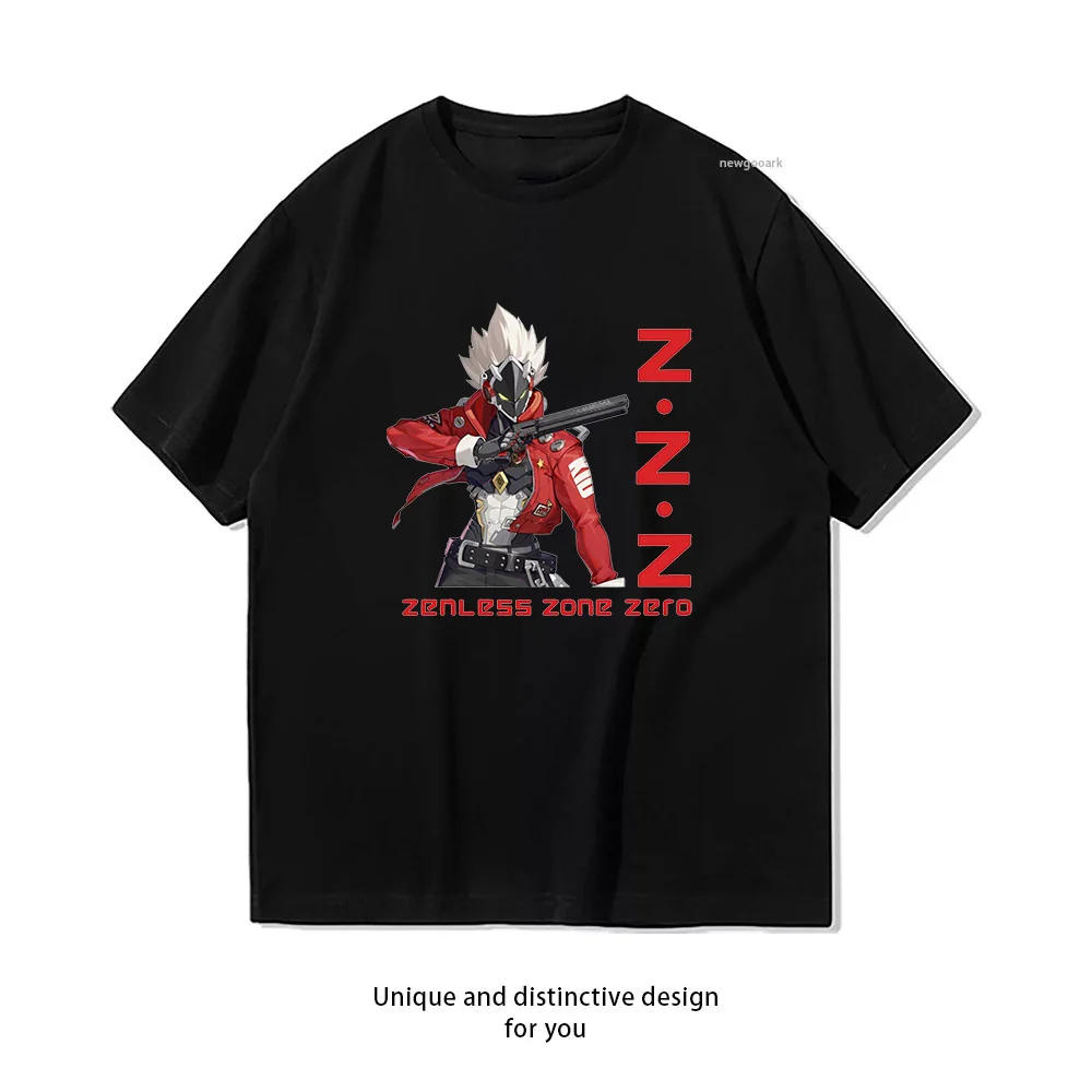 Billy the Kid Zenless Zone Zero ARPG T-shirt Woman Man Summer Cotton Printed T Shirts Player Gamer's Casual Short-sleeved Shirt