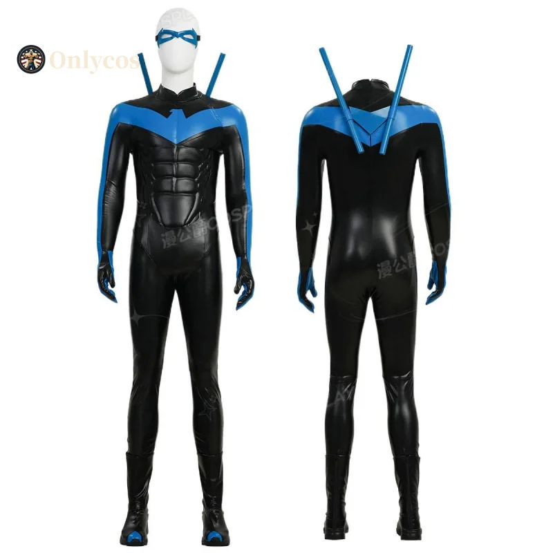

Dick Grayson Cosplay Costume Night Cos wing Jumpsuit Anime Character Jumpsuit Prop Halloween Carnival Party HERO Cos