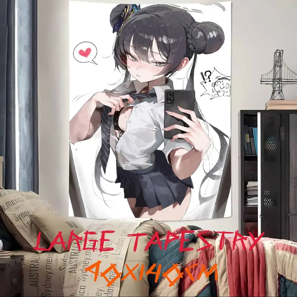 Kawaii Hot Ryuuge Kisaki Blu Archivio Gioco Arazzo Popolare Decorazione della stanza Arazzo da parete Camera d'arte Decorazioni per la casa Decorazione della parete