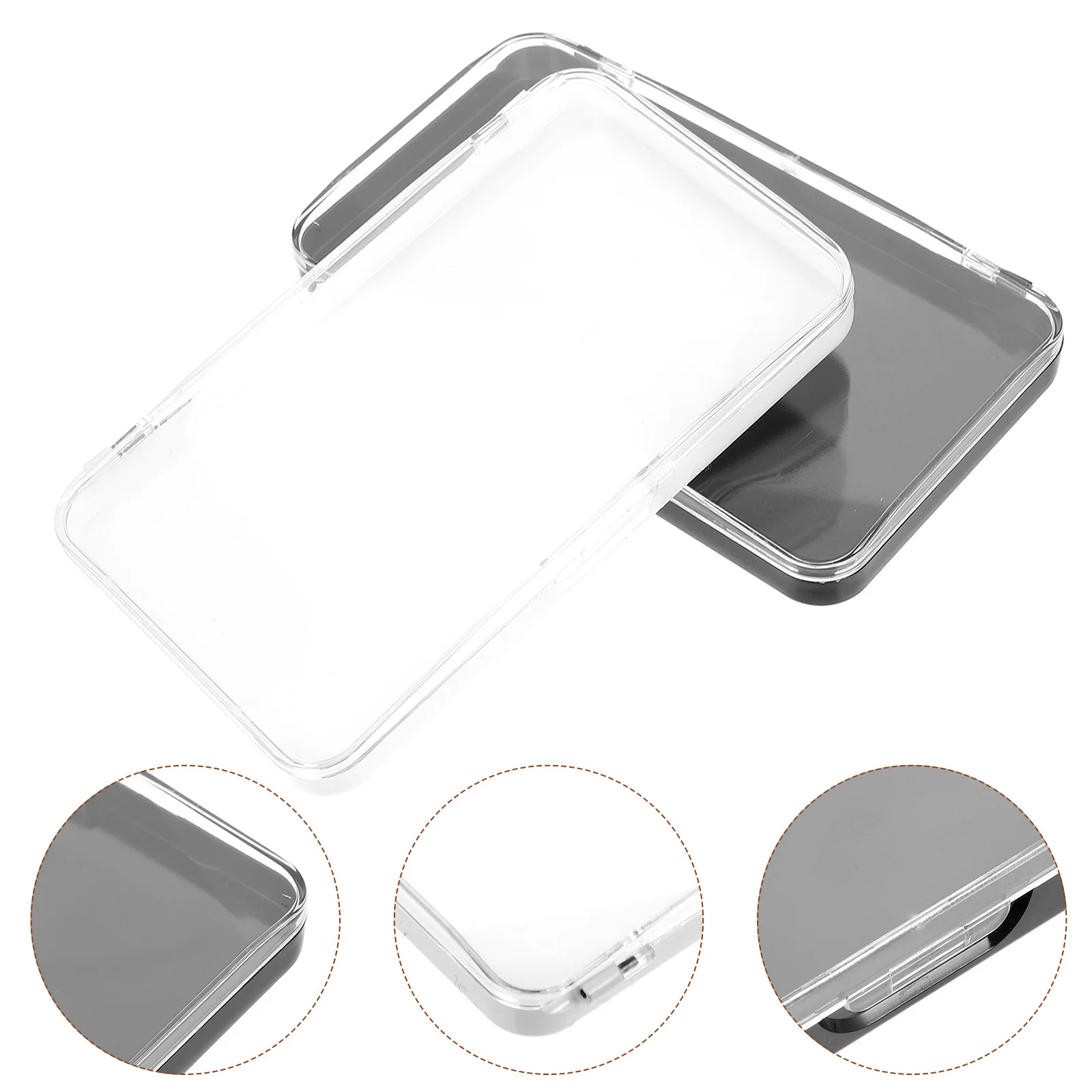 

4Pcs Eyelash Holder Compact Fake Eyelash Case for Organizing Multiple Pairs Space Saving Display Box for Home Or Salon Use