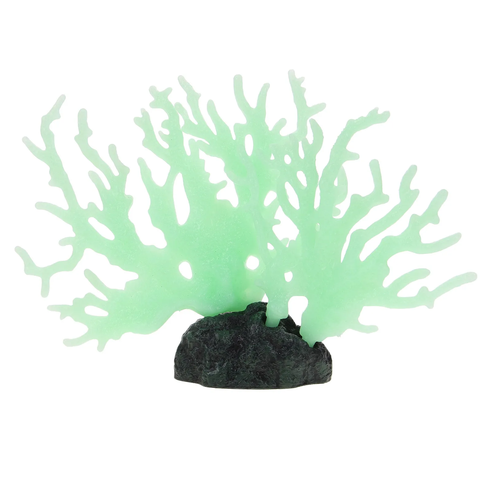 

Glowing Decor Artificial Reef For Fish Tank Aquarium Decor Glow In Dark Coral Statue Underwater Scene Pvc Light