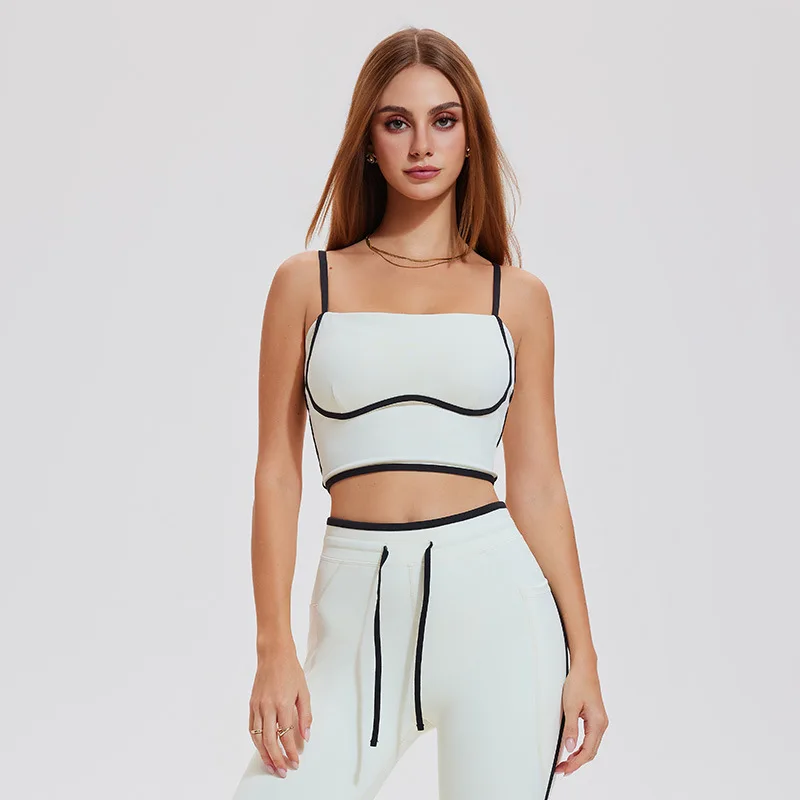 حمالة صدر لليوجا للنساء، سترة رياضية جميلة للظهر للارتداء في الهواء الطلق، سترة يوجا بيلاتيس ممتصة للصدمات والجري #6