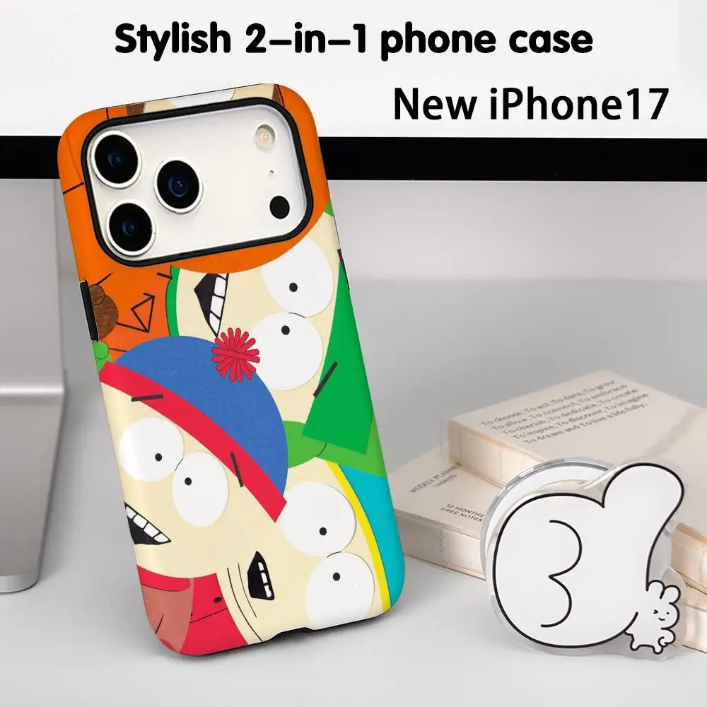 Cartoon cute design south park Phone Case Film shell For iPhone 17 16e 16 15 14 13 12 Pro Max Plus XS