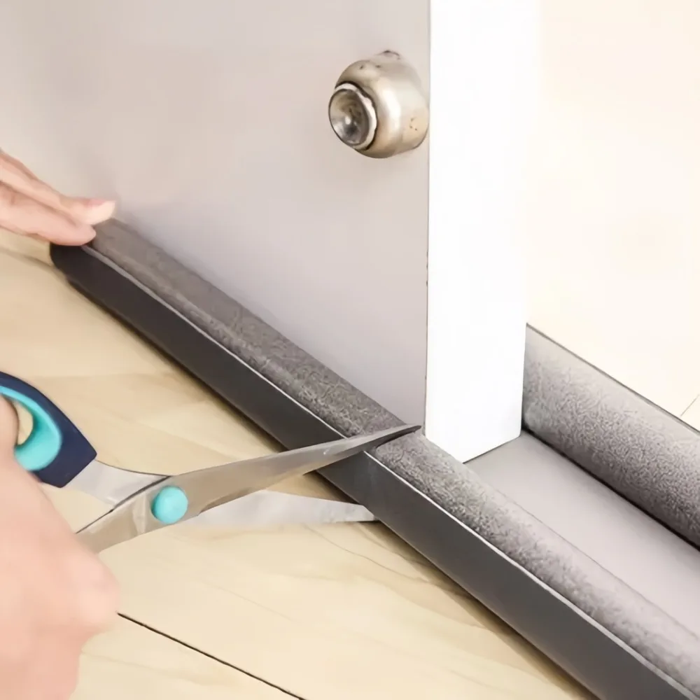 Door Bottom Foam Sponge Door Seam Sealing Strip Under The Door Thickened Sound Insulation Dust-Proof Bug Proof Waterproof Sound