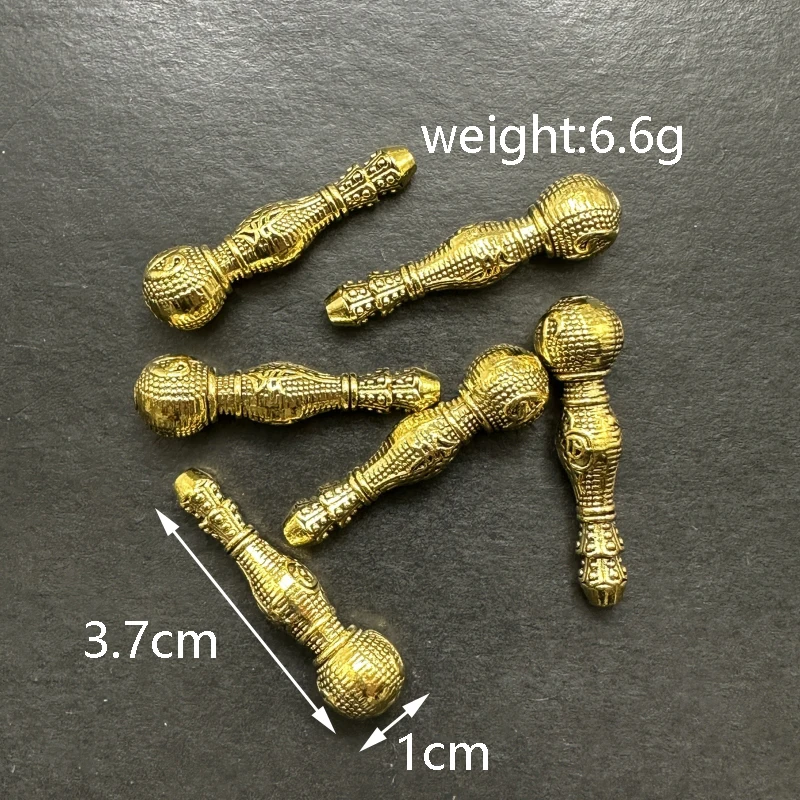 10pcs Ethnic Style Perforated Gourd Beads Connector Supplies DIY Produce 33 Tassel Necklaces Wholesale