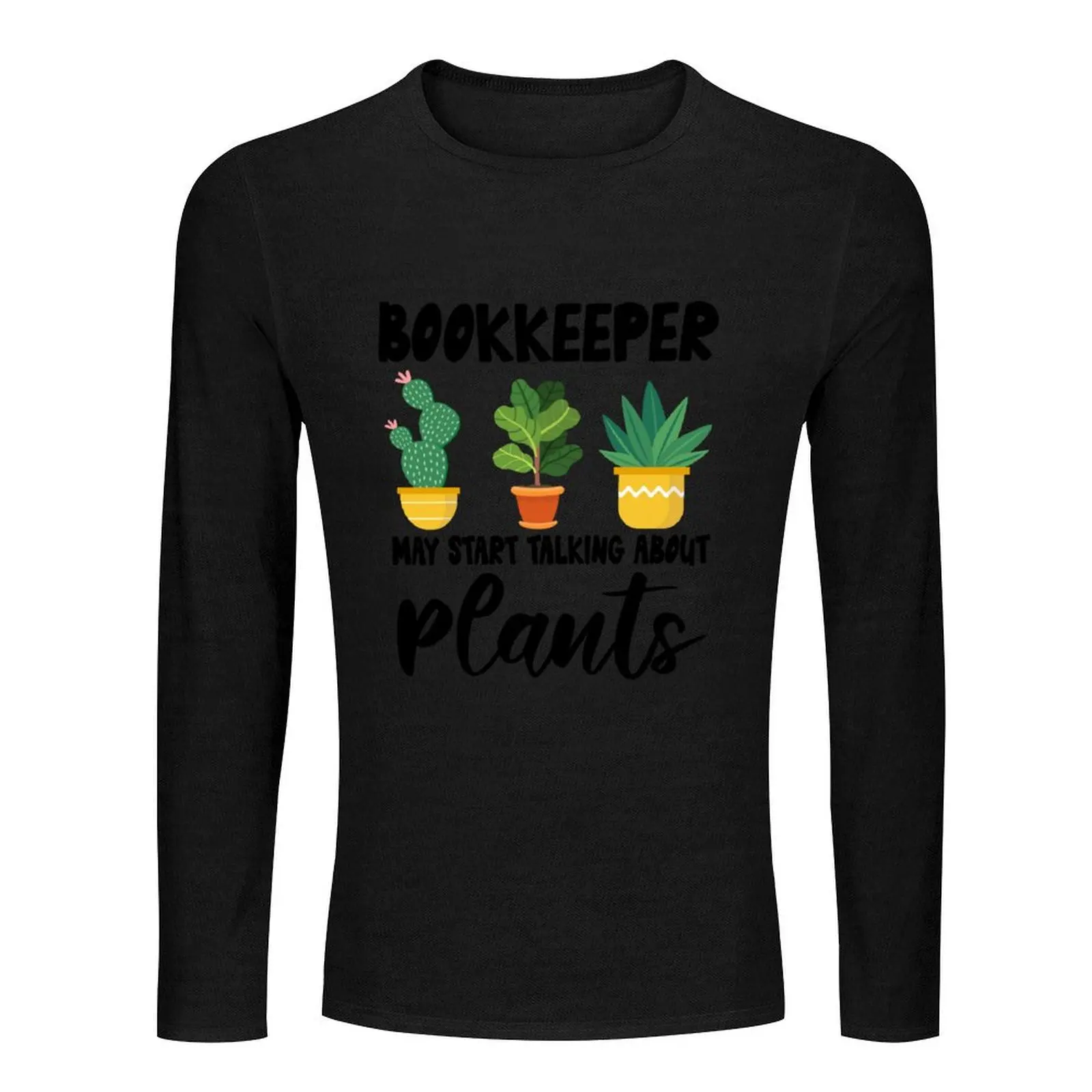 Garden Bookkeeper Birthday Present, Plant Lover Tee shirt Long T-Shirt funny t shirt black t shirts for men