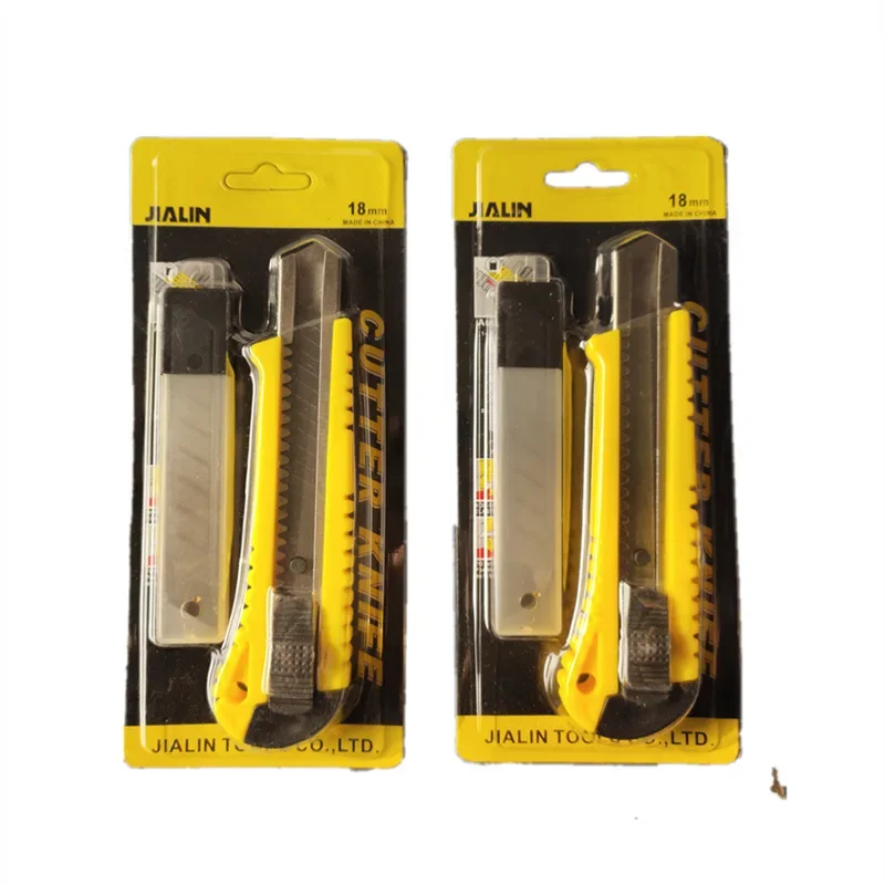 18mm Set of utility knife with blade card stainless steel wallpaper knife paper cutter stationery