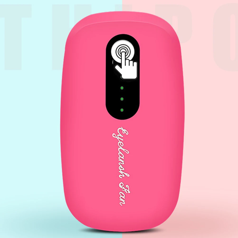 1pc Wimpern Schönheit Hilfe Werkzeug Falsche Wimpern Trockner Tragbare USB Lade Fan für Frauen Premium ABS Material Stehen fuß DesignRed