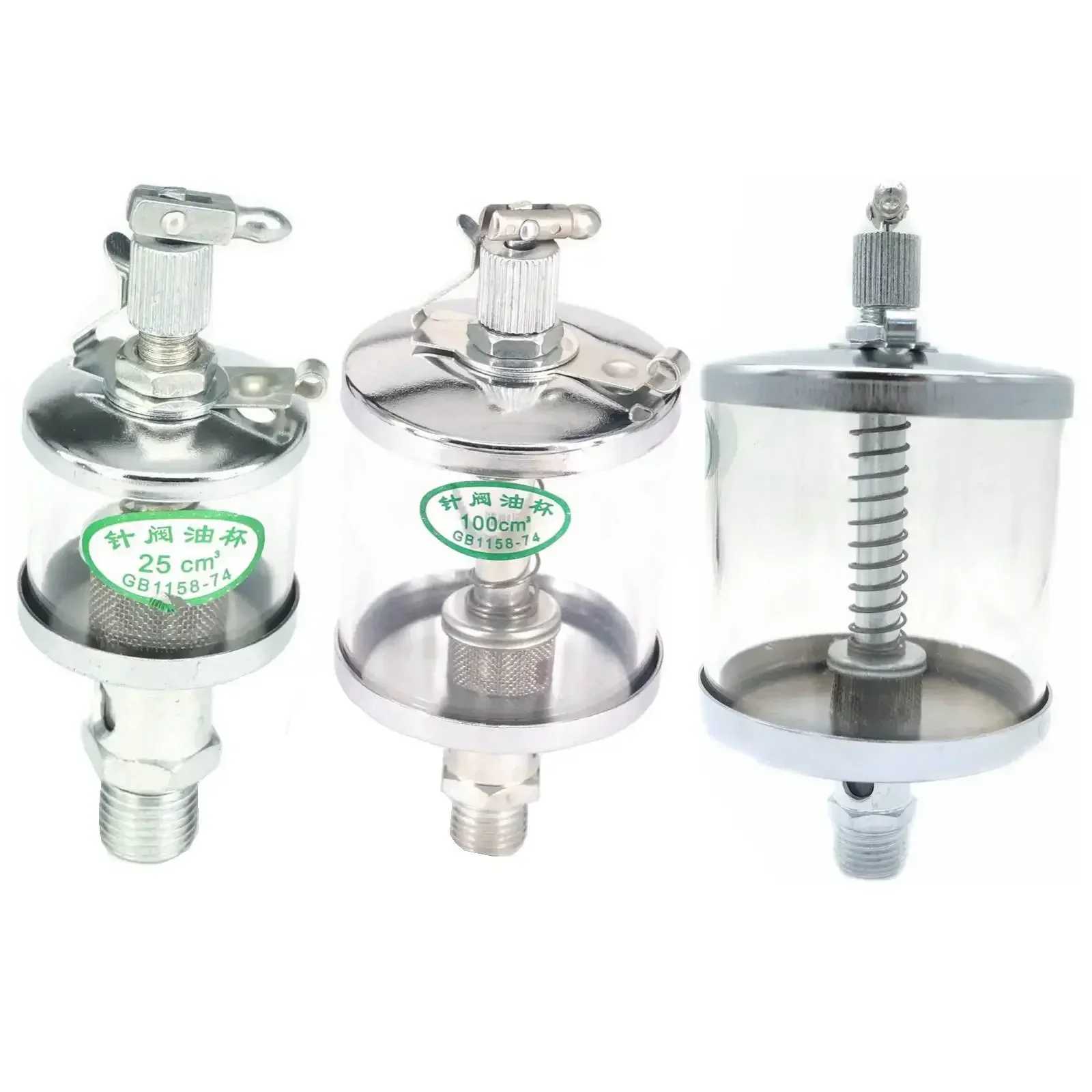 Lubricador de alimentación por goteo para Motor de Motor, mira de vidrio de hierro, M8, M10, M14, M16, 16/25/50/100/200/400/600ml