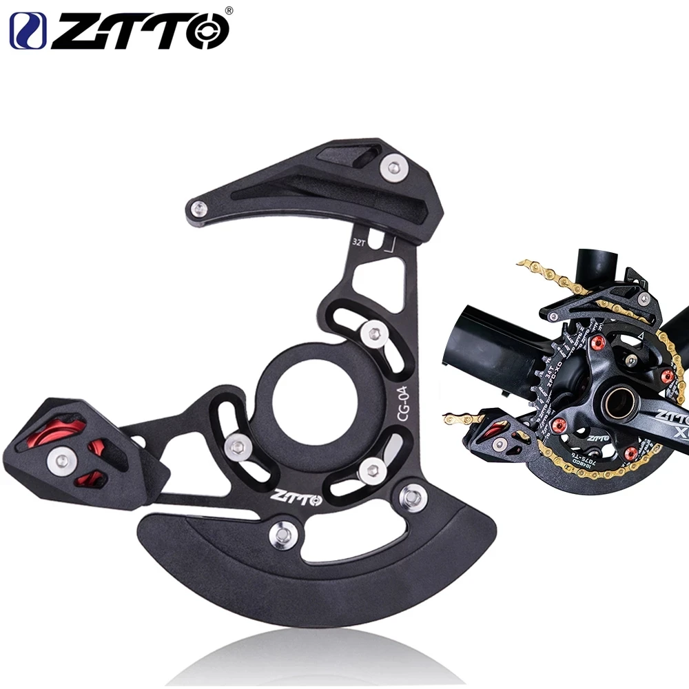 ZTTO DH MTB Bicycle Chain Guide Drop Catcher BB Mount Adjustable For Mountain Gravel Bike Single Disc 1X System