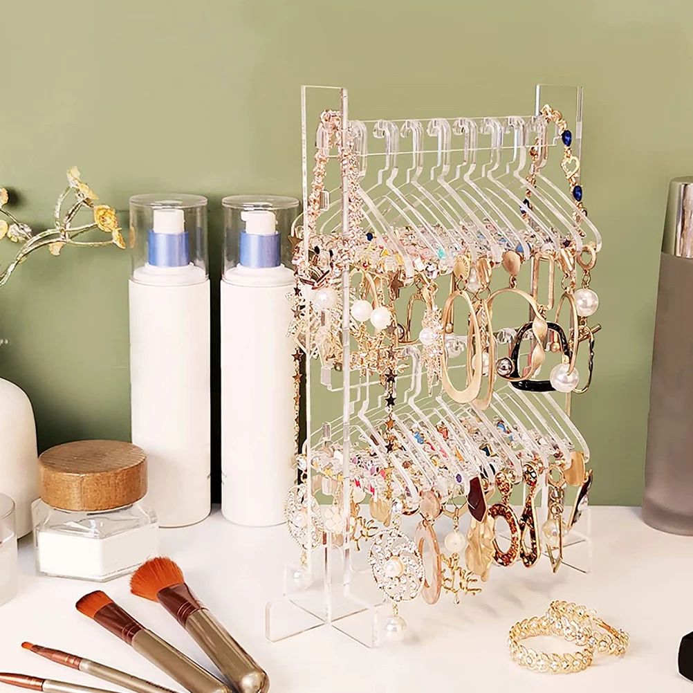 

Acrylic Jewelry ganizer St Earring Holder Necklace Display Rack Transparent Desktop Storage Solution For Home Store