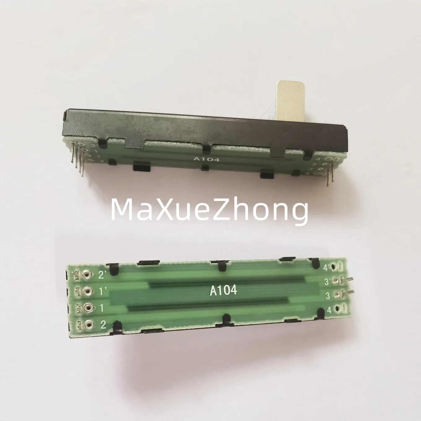 Original New 100% RA45D2-211 double straight sliding potentiometer with straight rod sliding A100KX2 shaft length 15MM (SWITCH)