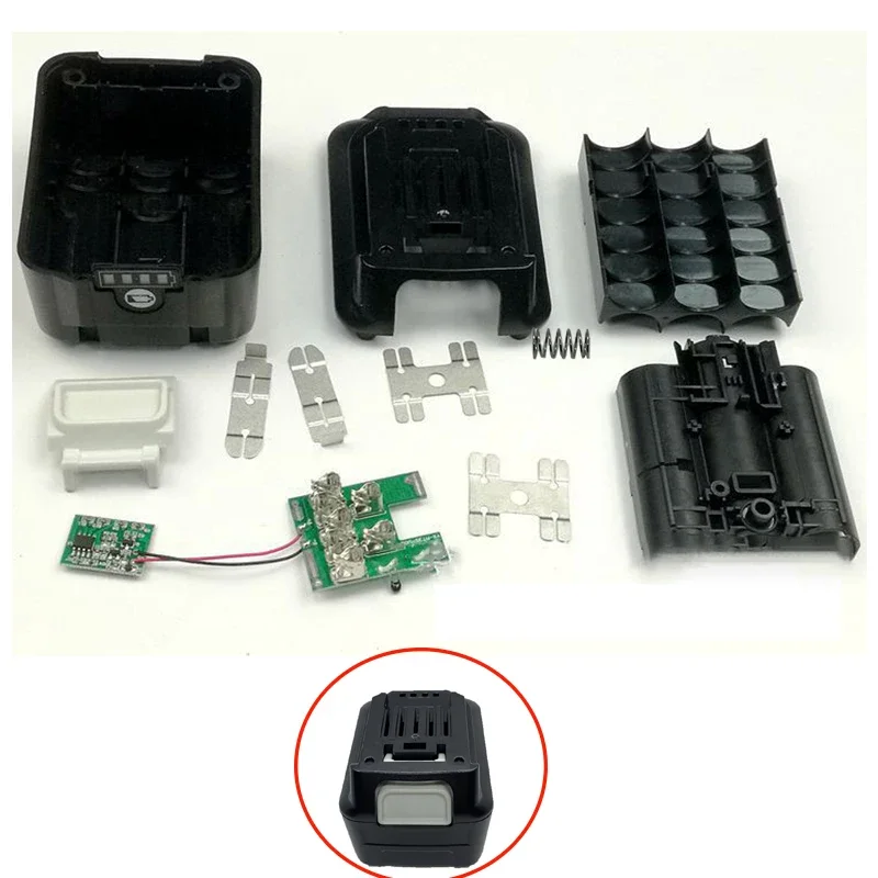 BL1015 Li-ion Battery Case Charging Protection Circuit Board PCB LED Indicator Label Box for Makita 10.8V 12V BL1020 BL1041