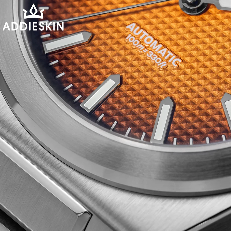

AddiesKin Stainless Steel Automatic Men's Mechanical Watch Japan 9015 Sapphire Glass K004 Clock 100M Waterproof Luminous Watches