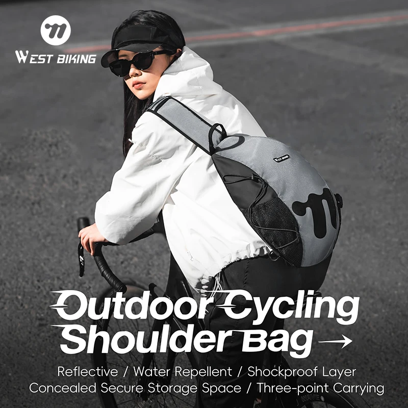 

Outdoor Sports Backpack Multi-Purpose Cycling Bag Mens Shoulder Chest Pack for Commuting Travel Hiking Bicycle Bag