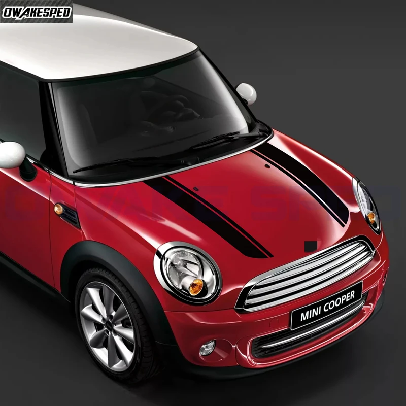 

2pcs Car Hood Bonnet Sticker For BMW MINI Mini Coopers F54 F55 F56 R56 R57 R58 Auto Engine Cover Decor Vinyl Decals Accessories