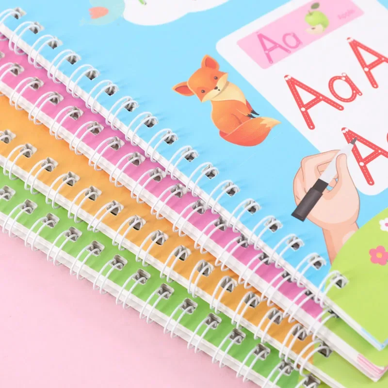 Magical Tracing Workbook Erasable Magic Books for Children Reusable Notebook Writing for Lettering Calligraphy Set Montessori