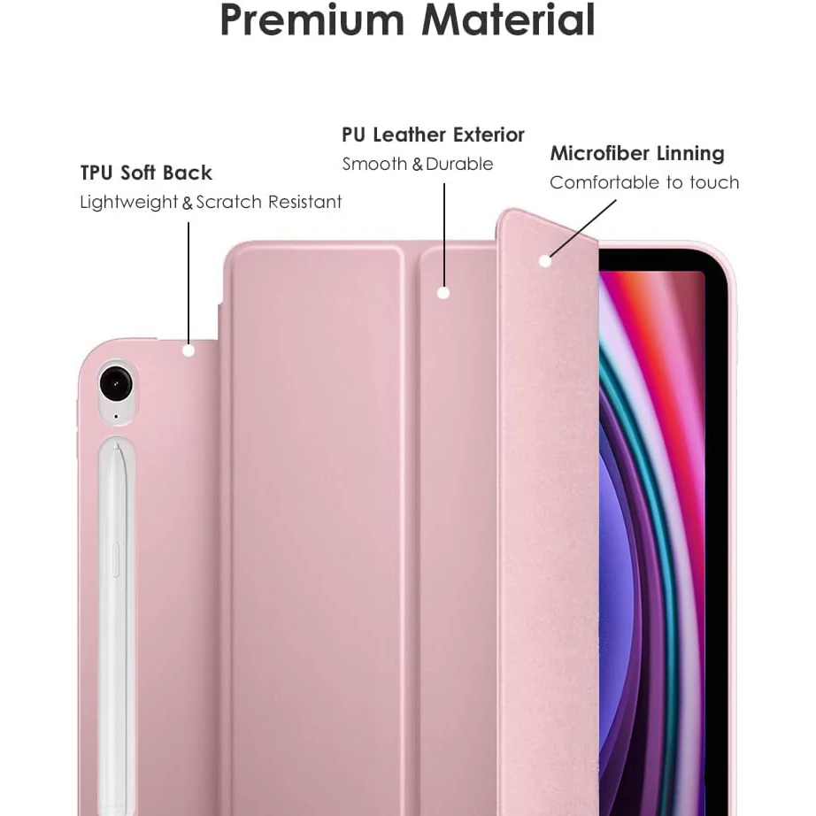 لسامسونج غالاكسي تبويب S7 S8 S9 FE 10.9 ''11'' X510 X710 ثلاثي أضعاف بدء حالة الوجه المغناطيسي حامل بولي Leather الجلود الغطاء الواقي