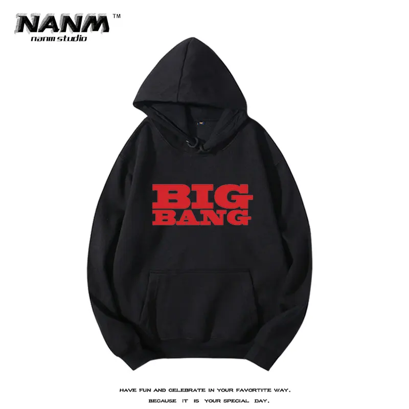 Bigbang Combination GD and TOP Hooded Sweater Men's and Women's Fan Jackets Spring and Autumn Tops Harajuku Streetwear Lil Peep