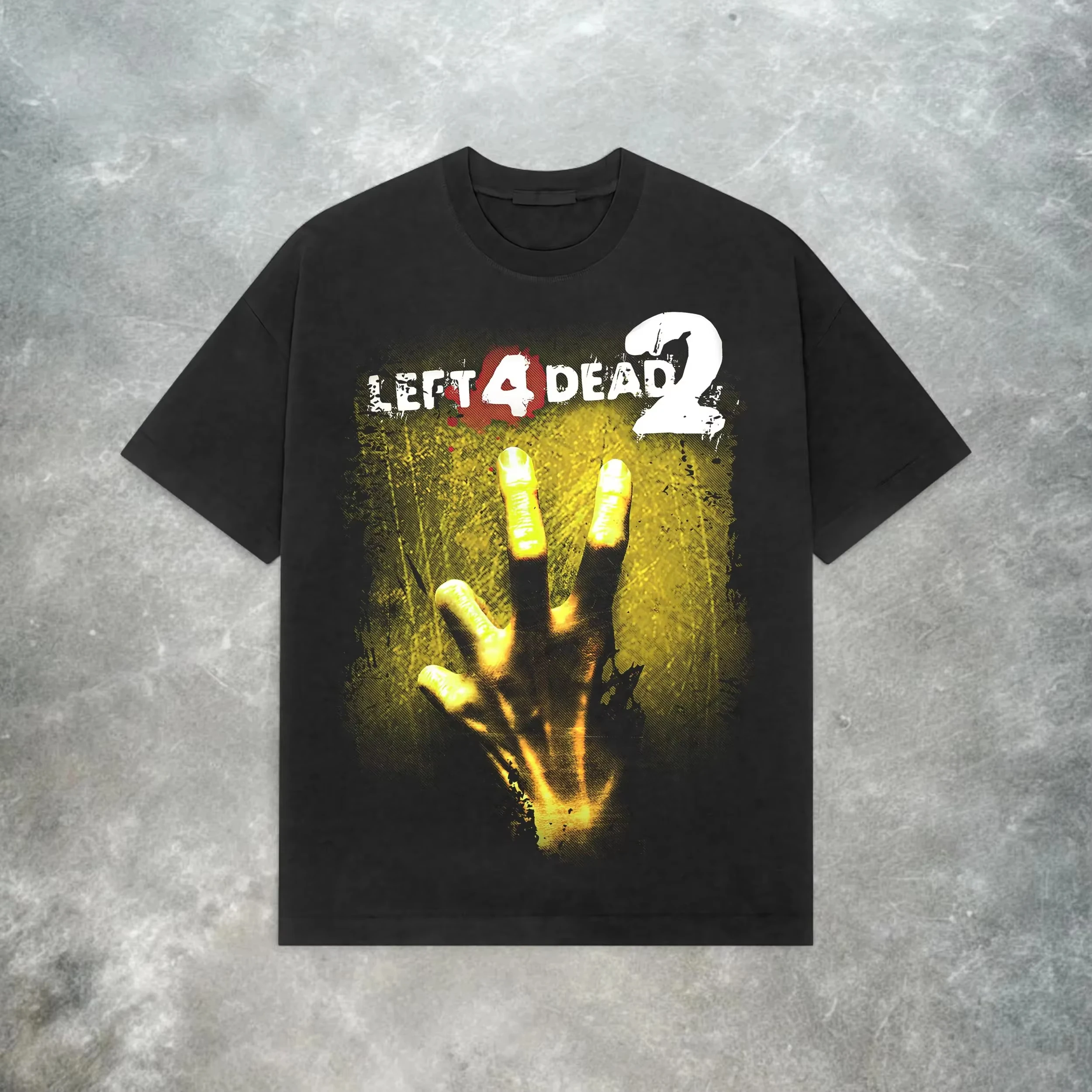 Summer Left 4 Dead 2 T-Shirt Men Women Valve Zombie Game Graphic Cotton Short Sleeve Streetwear Casual Loose Fit Gaming Tee