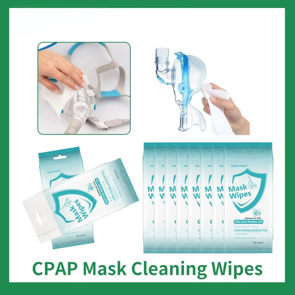 CPAP Wipes Non-alcoholic CPAP Masks Cleaning Wipes CPAP Machine Hoses Mask Accessories Disinfection Wipes
