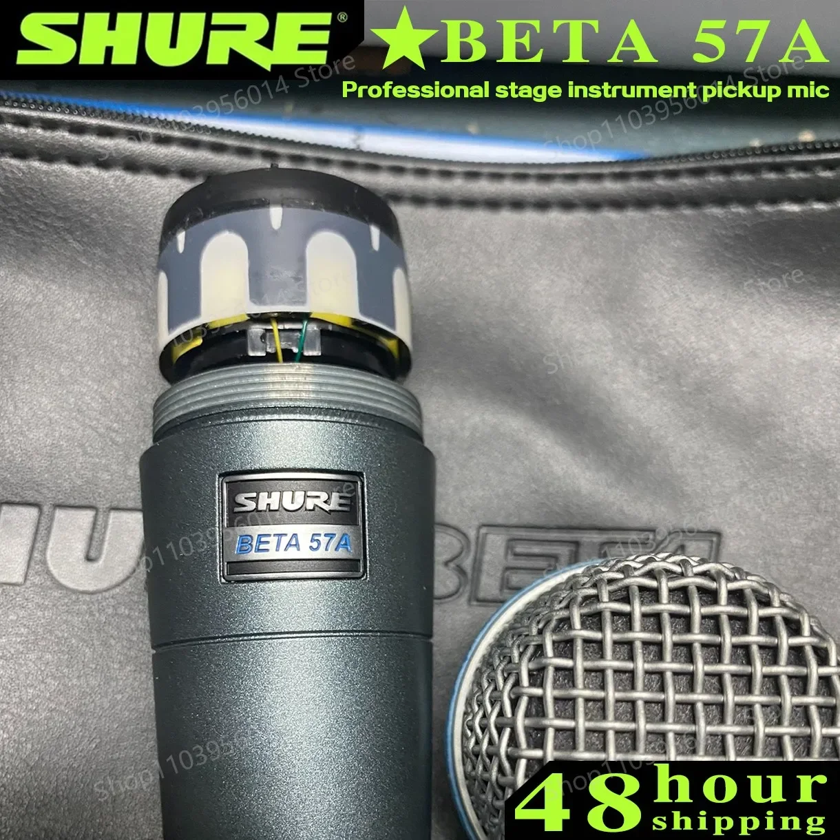 SHURE BETA 57A Wired Microphone Dynamic Cardioid Studio Home Record Handle Mic for Karaoke Music Stage Performance Live Mic