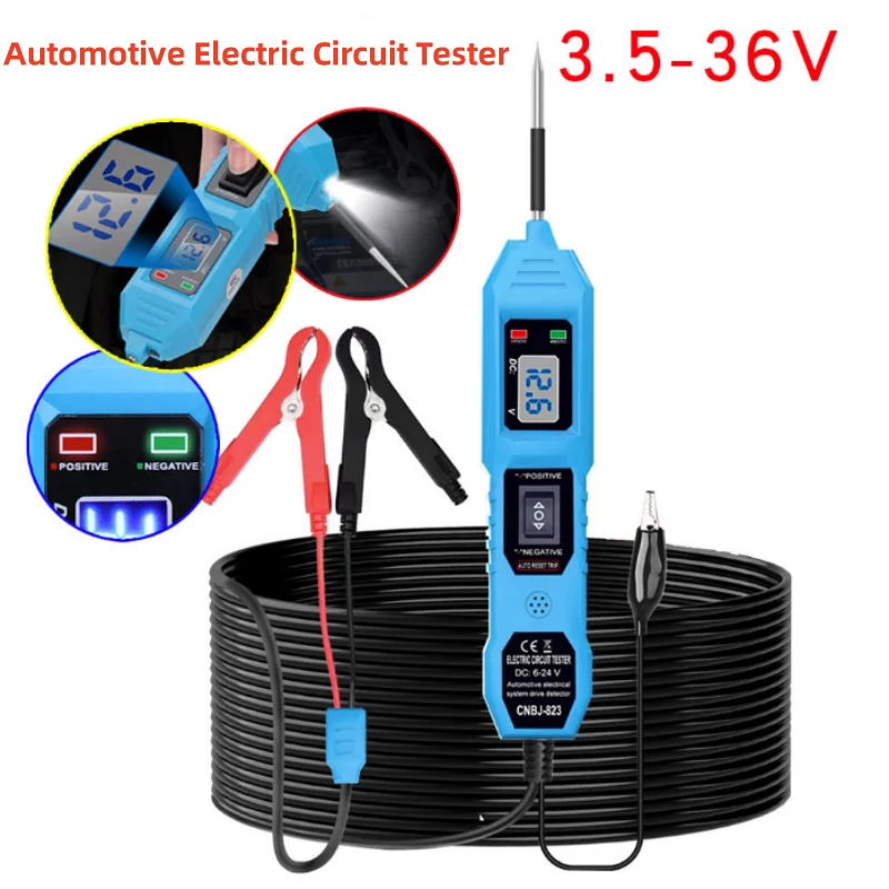 

Automotive Electric Circuit Tester 3.5-36V 8A Automotive Circuit Test Pen