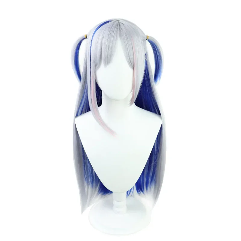 Nijisanji YouTuber Hololive Amane Kanata Nurse Uniform Cosplay Wig Anime Roleplay Party Prop Synthetic Hair Heat Resistant Fiber