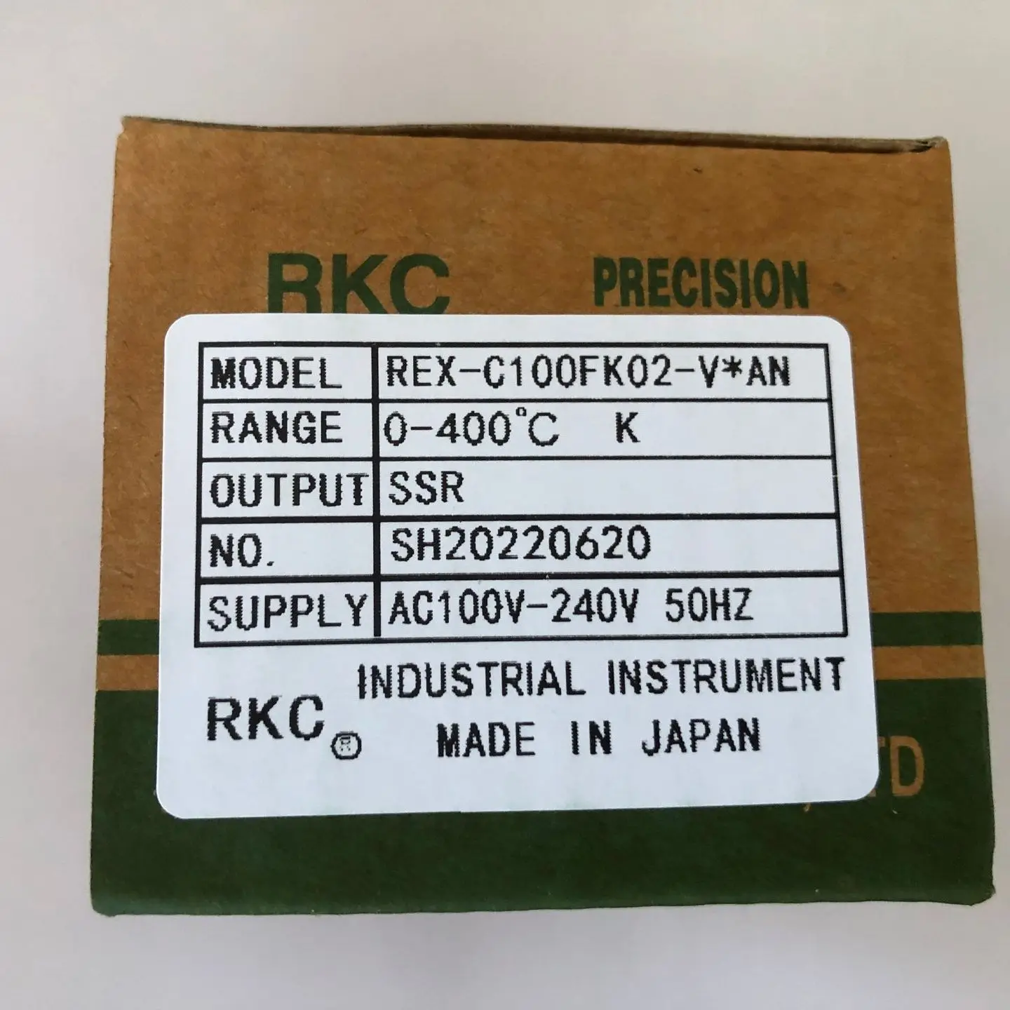 Dual Digital RKC PID Temperature Controller REX-C100FK02-V*AN with K thermocouple, SSR Output EX-C100FK02-M*AN Relay output