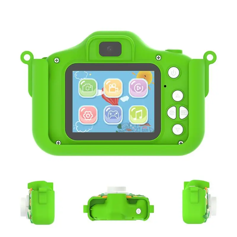 Kindercamera Speelgoed Paarse Eenhoorns Voor Meisjes Jongens Cadeau Kinderen Digitale Camera 1080P HD Kinderprojectie Videocamera Buitenfoto