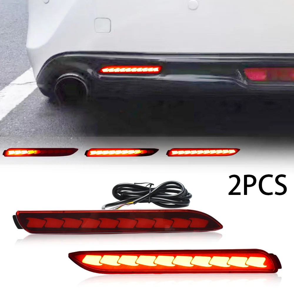 Luz de advertencia de freno LED para coche, barra trasera de alerta de seguridad, barra de luz decorativa trasera para Toyota RA