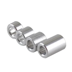 Aluminum Flat Washer M3 M4 M5 M6 M8 M10 Height 1.5mm to 30mm Bushing Gasket Spacer CNC Sleeve Non-thread Stand-off For RC Model