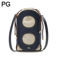 Bolso de Hombro PG para Mujer, Diseño Calado con Cordón, Retro, Versátil, de Alta Gama, Exquisito, Moderno, para el Día a Día