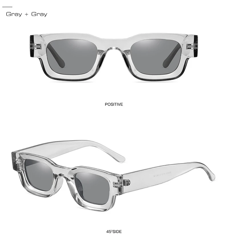 SHAUNA Vintage kleine quadratische polarisierte Sonnenbrille, modische Anti-Blaulicht-Brillengestelle – Detail 12