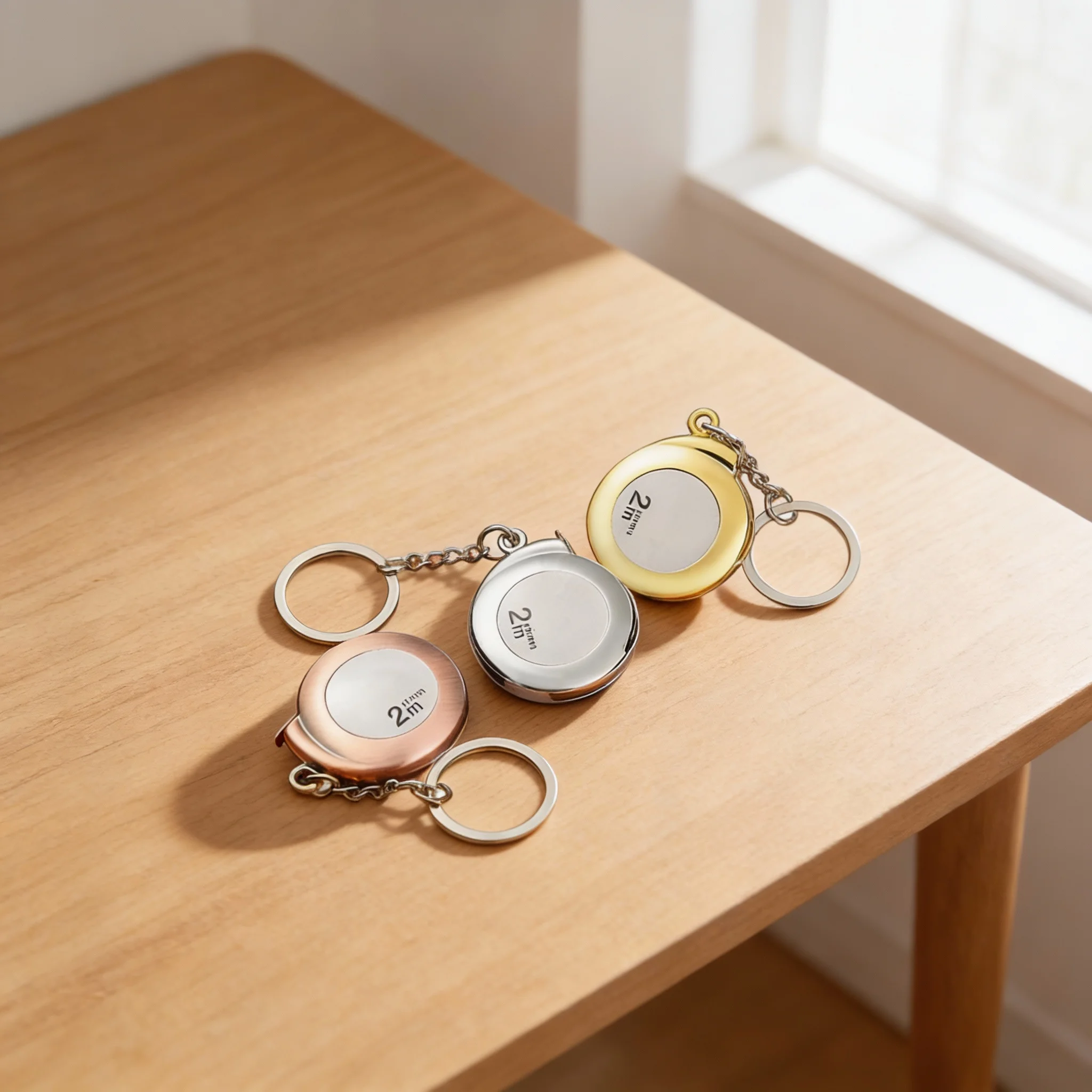 High-Precision Portable Soft Steel Measuring Tape Pocket Measuring Ruler Tape Measure Keychain Tool Meter Ruler