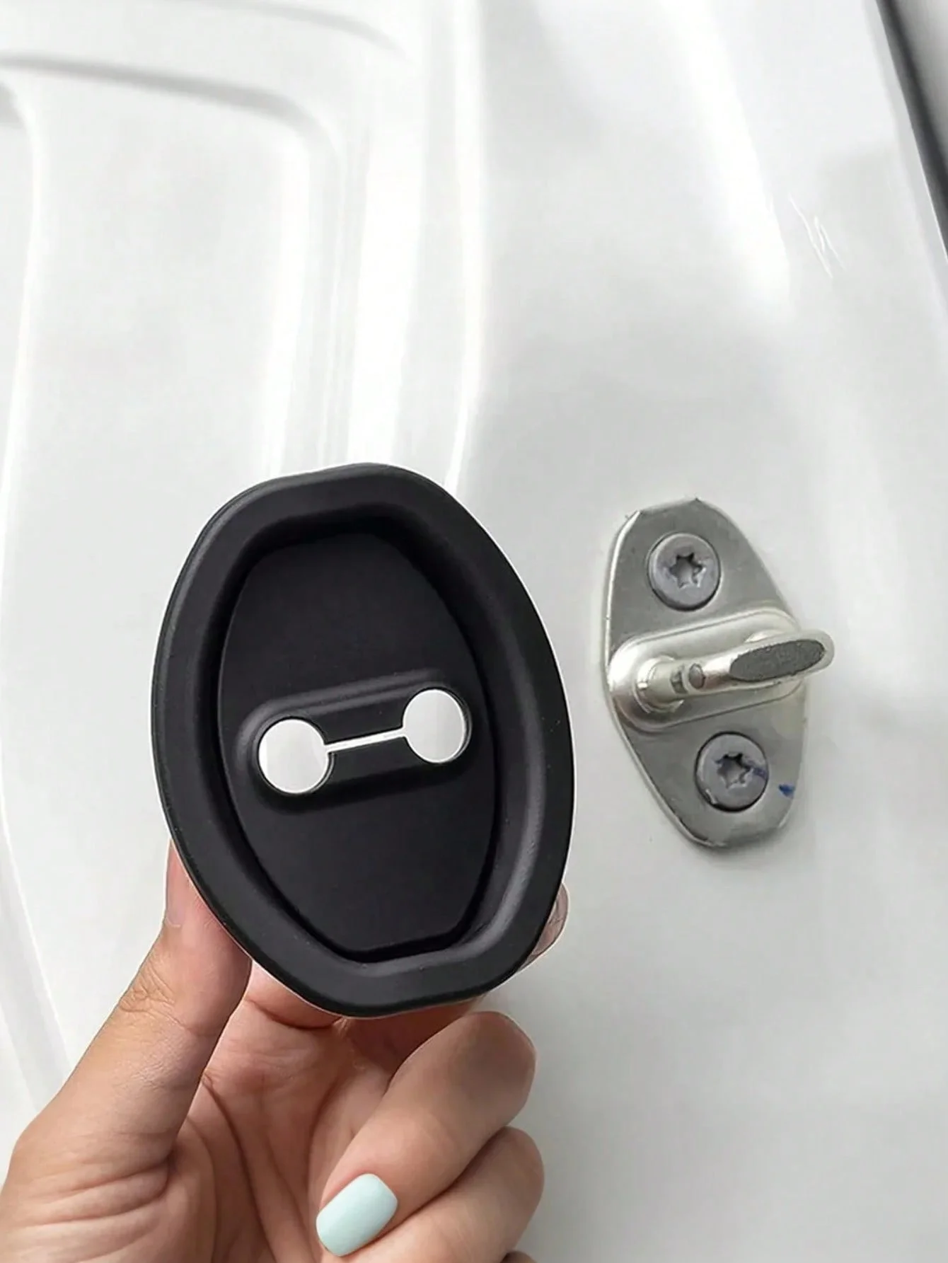 4 шт./компл. силиконовая защита пряжки дверного замка, амортизирующая и шумопоглощающая буферная накладка, антикоррозийная и противоударная крышка,